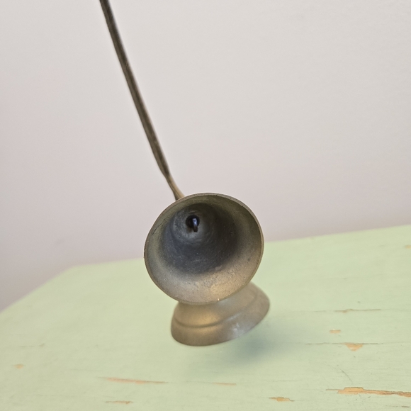 Brass Feather Quill Double Bell Vintage - Picture 4 of 7